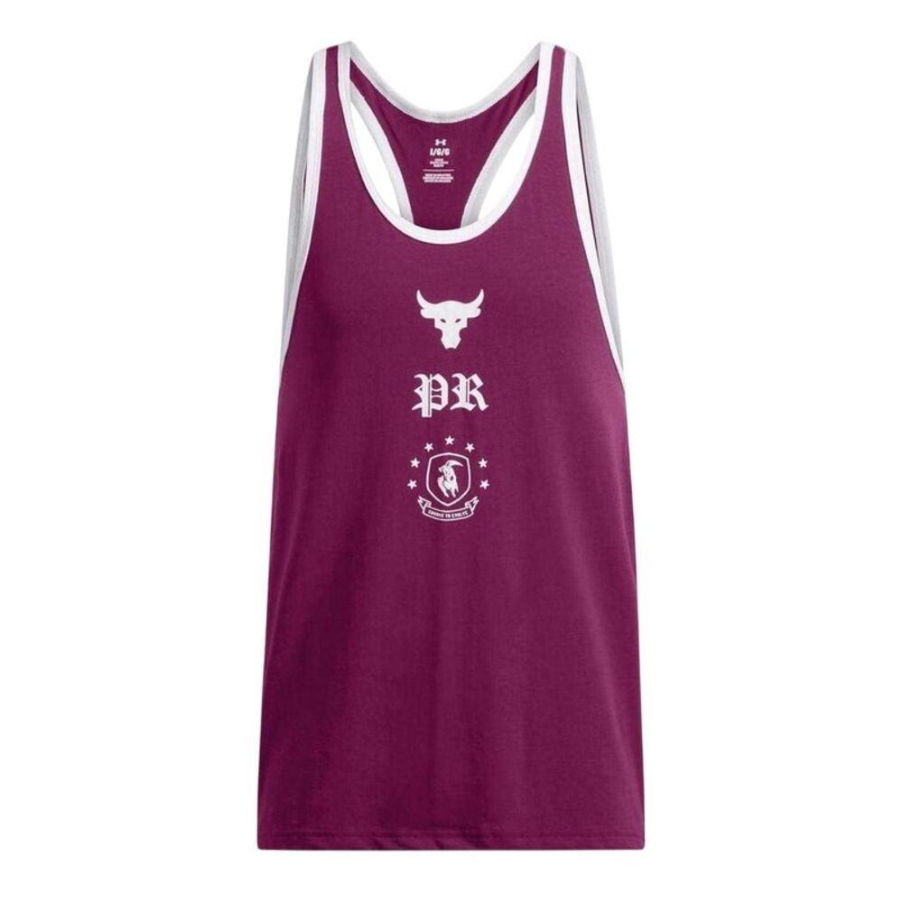 Under Armour Mens Project Rock Tank Top / Purple